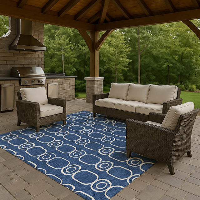 Dalyn The Reserve TR6 Navy Rug outdoor lifestyle image