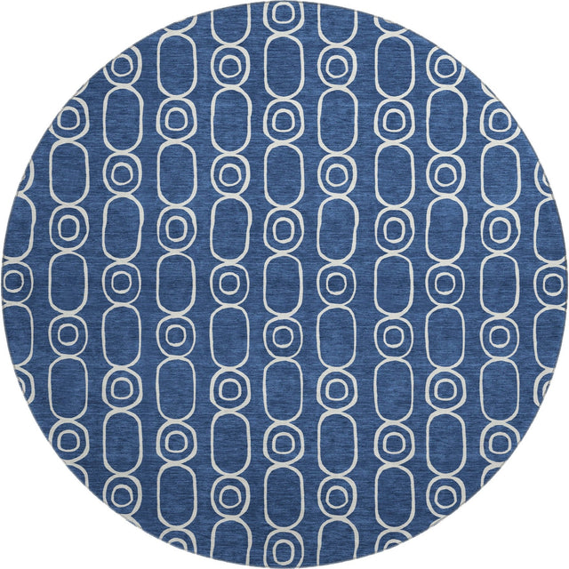 Dalyn The Reserve TR6 Navy Rug round rug