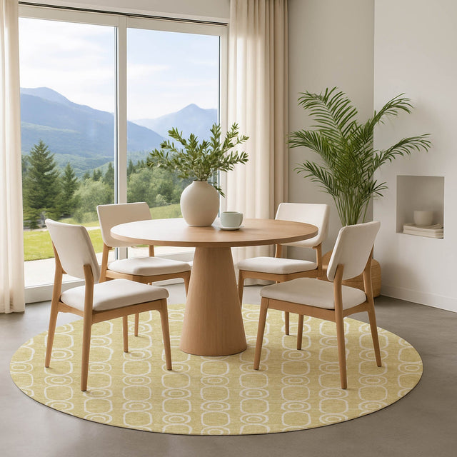 Dalyn The Reserve TR6 Wheat Rug shown in a room