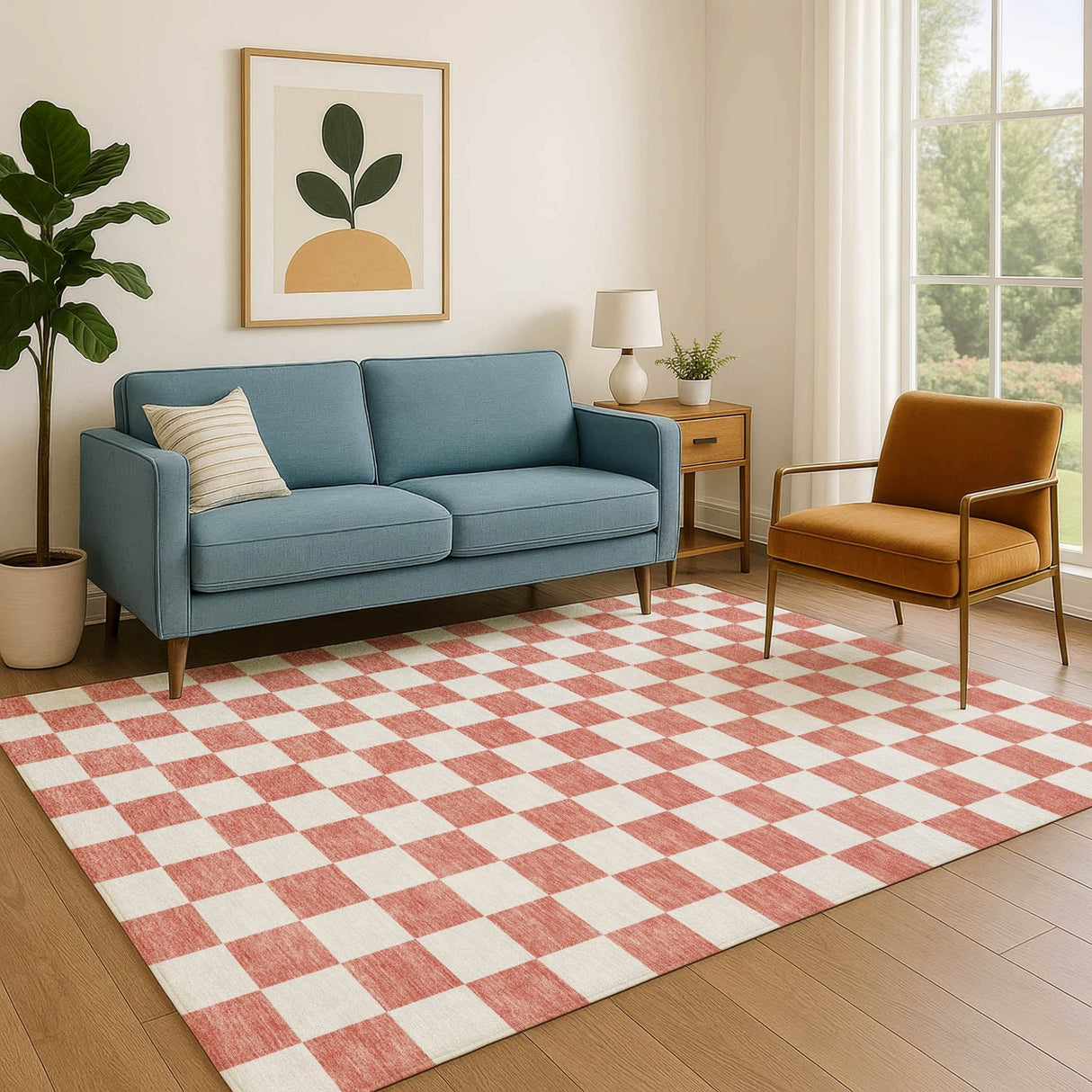 Dalyn The Reserve TR7 Coral Rug shown in a room