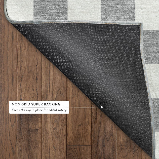 Dalyn The Reserve TR7 Gray Rug backing detail