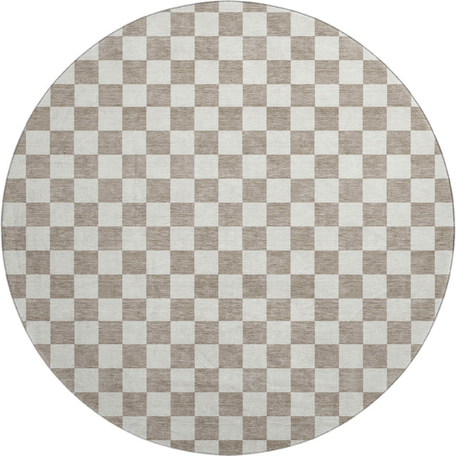 Dalyn The Reserve TR7 Khaki Rug round rug