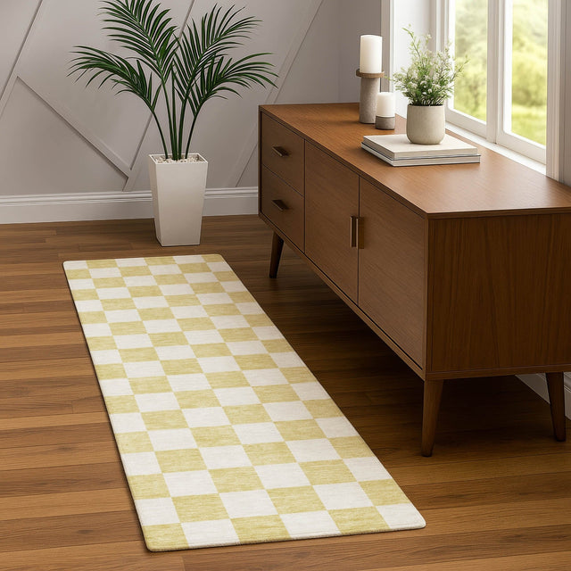 Dalyn The Reserve TR7 Wheat Rug shown in a room
