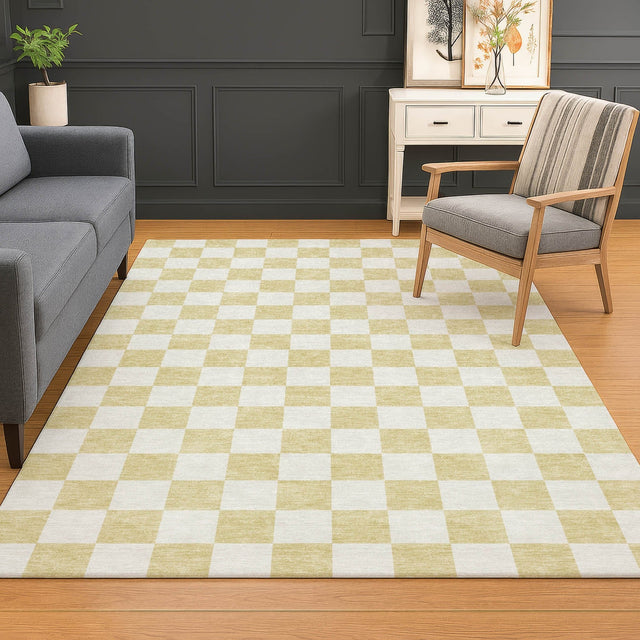 Dalyn The Reserve TR7 Wheat Rug shown in a room