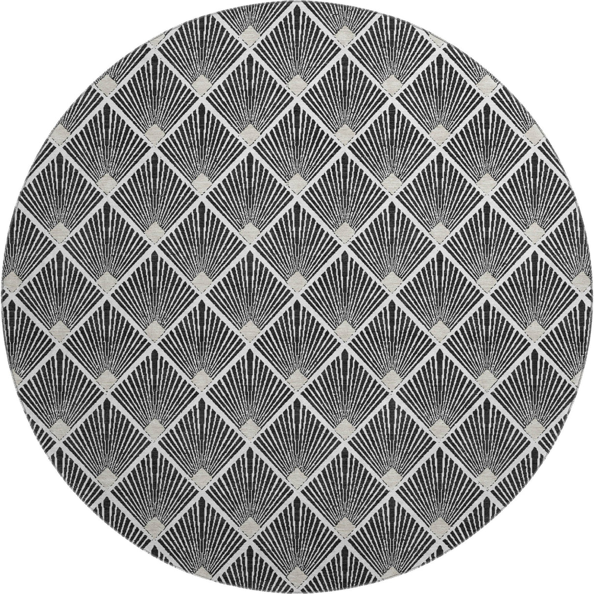 Dalyn The Reserve TR9 Black Rug round rug