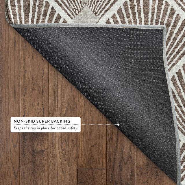 Dalyn The Reserve TR9 Brown Rug backing detail