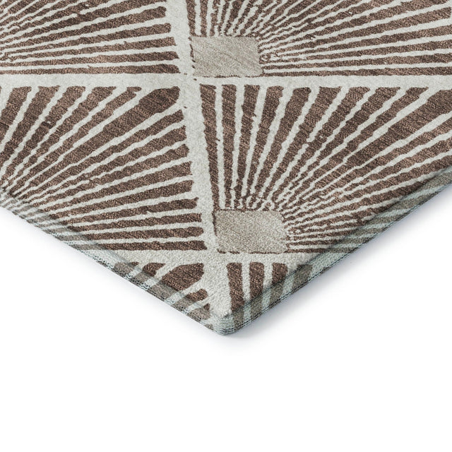 Dalyn The Reserve TR9 Brown Rug corner detail