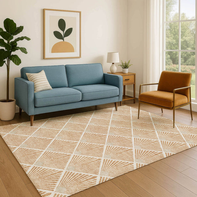Dalyn The Reserve TR9 Copper Rug shown in a room