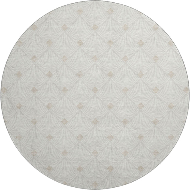 Dalyn The Reserve TR9 Ivory Rug round rug