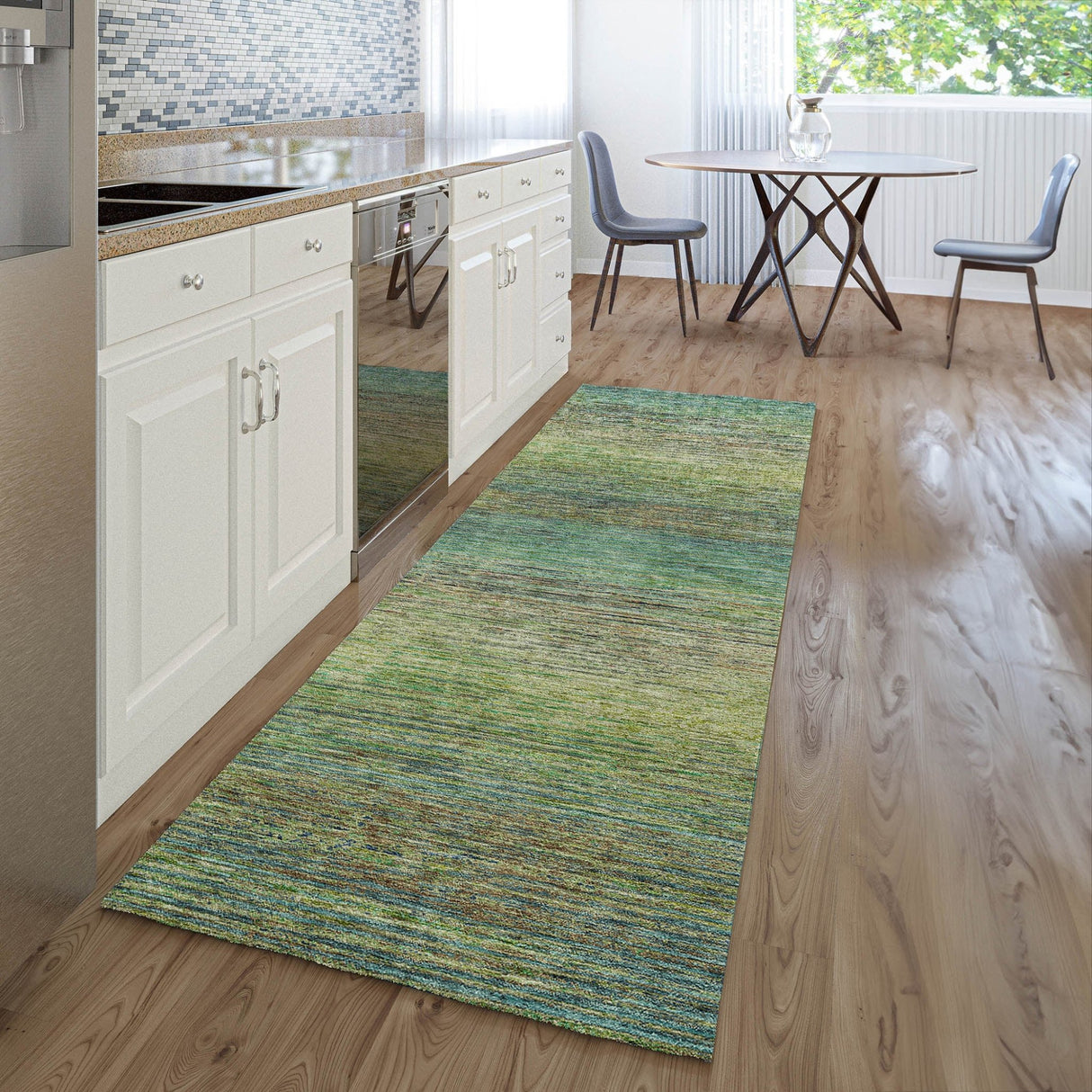 Dalyn Trevi TV1 Aloe Rug shown in a room