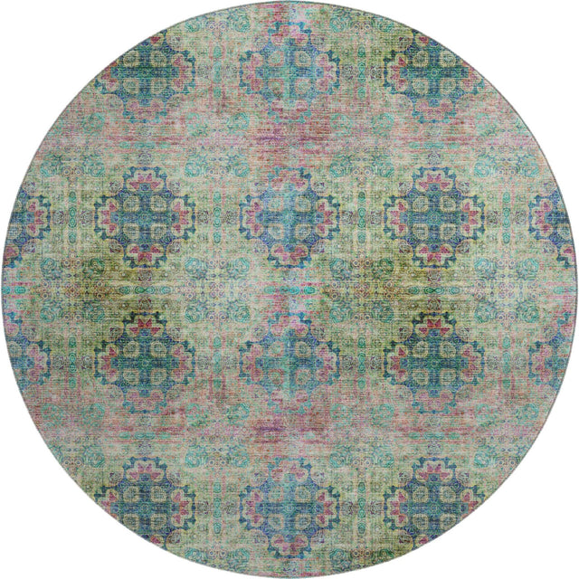 Dalyn Trevi TV16 Green Rug round rug