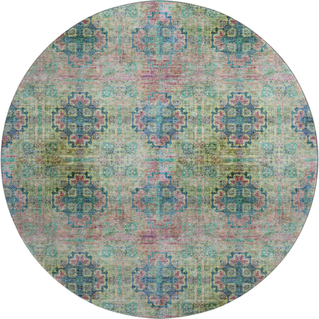 Dalyn Trevi TV16 Green Rug round rug