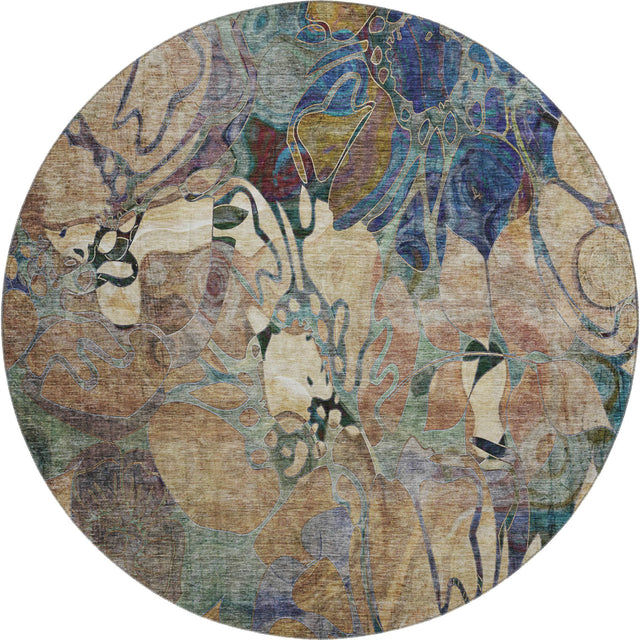 Dalyn Trevi TV17 Beige Rug round rug