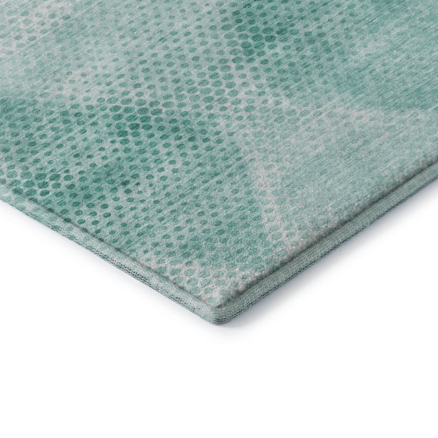 Dalyn Trevi TV4 Teal Rug corner detail