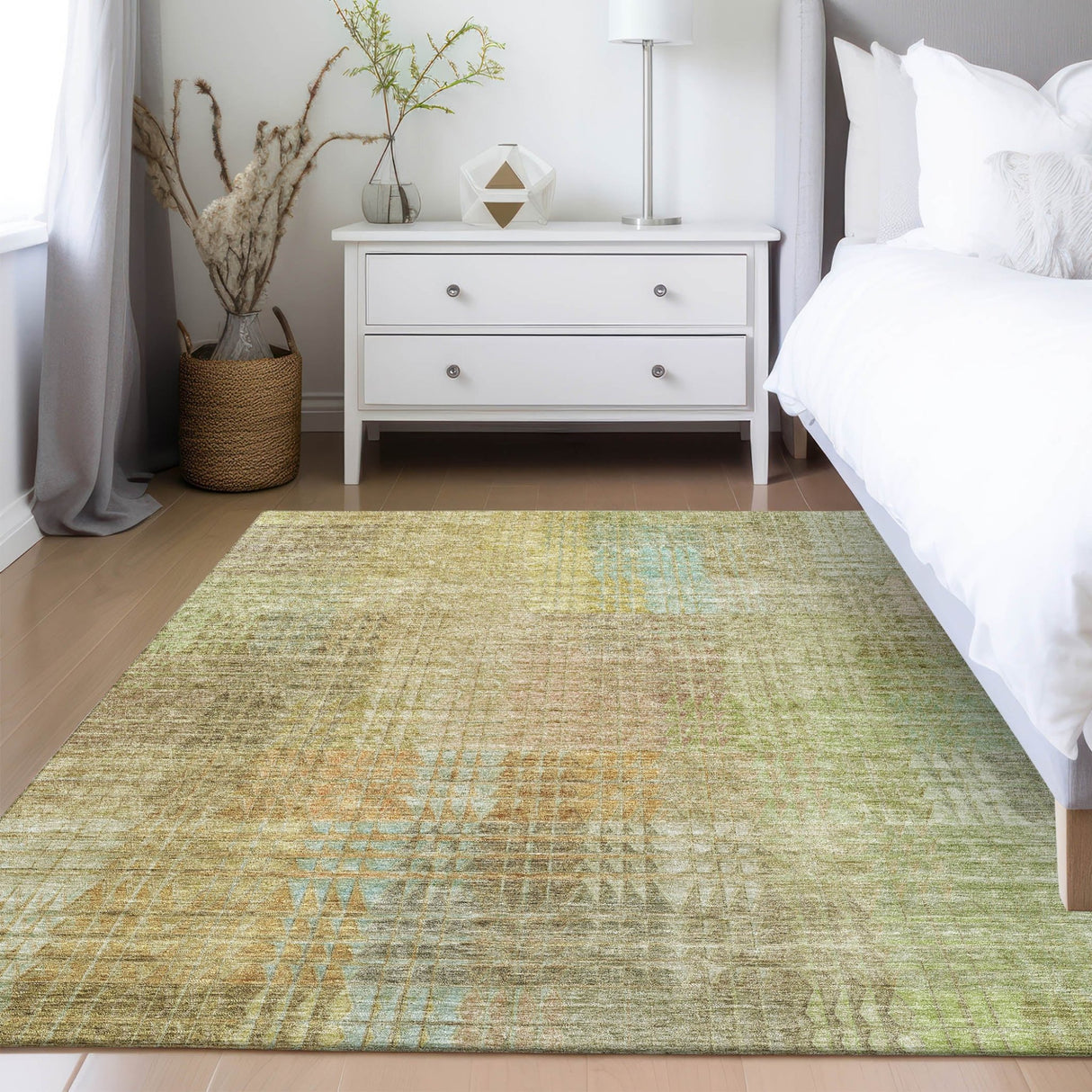 Dalyn Trevi TV6 Beige Rug shown in a room