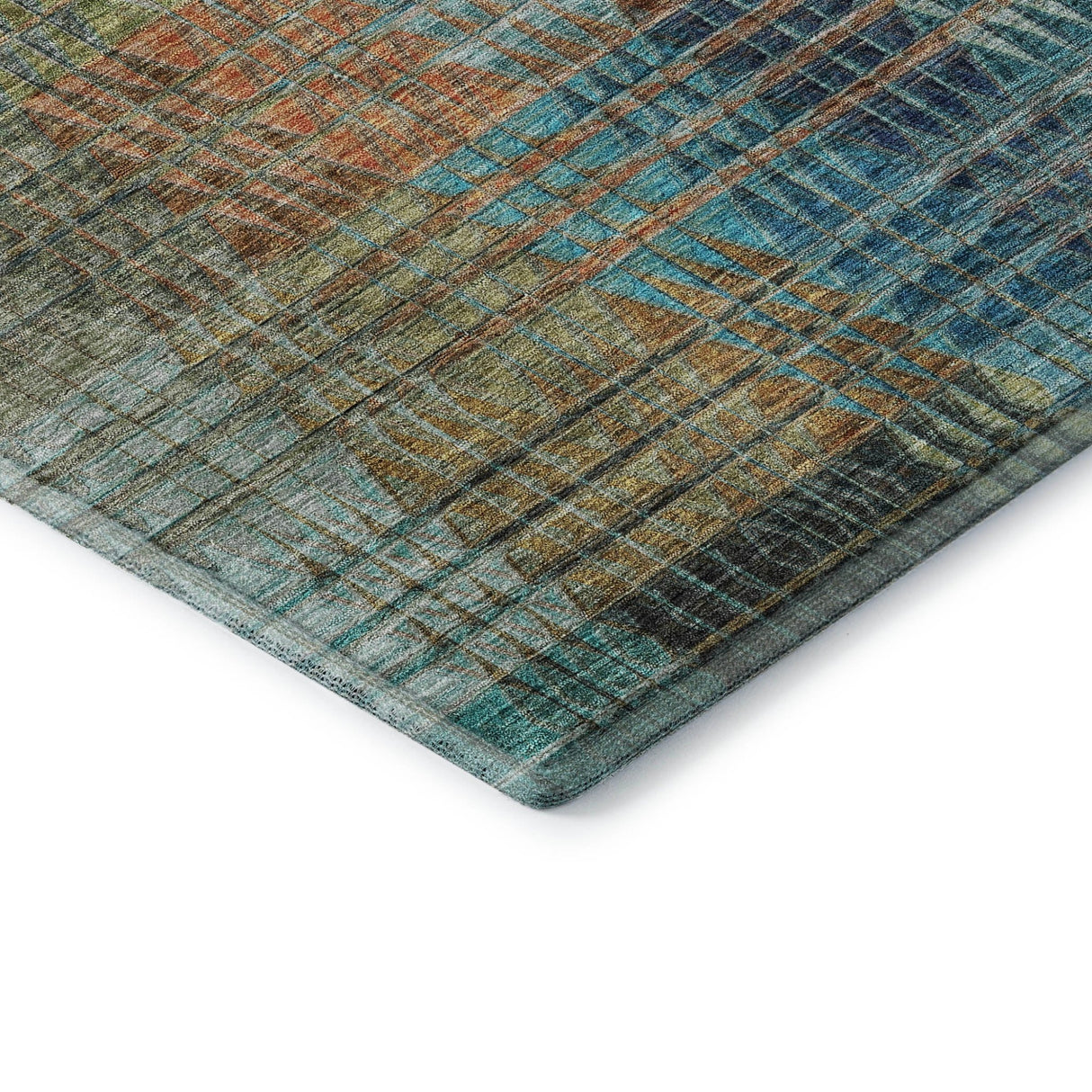 Dalyn Trevi TV6 Green Rug corner detail