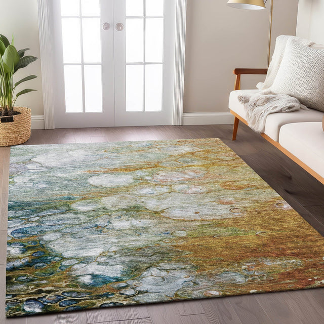 Dalyn Trevi TV7 Paprika Rug shown in a room