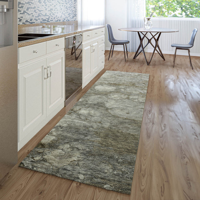 Dalyn Trevi TV7 Taupe Rug shown in a room