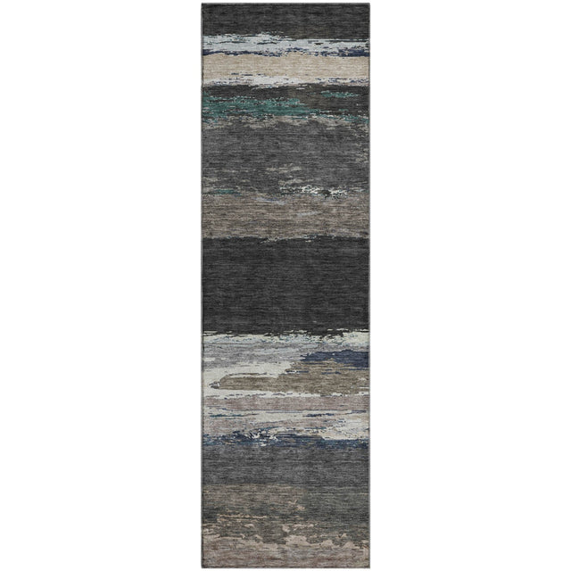 Dalyn Trevi TV8 Black Rug runner rug