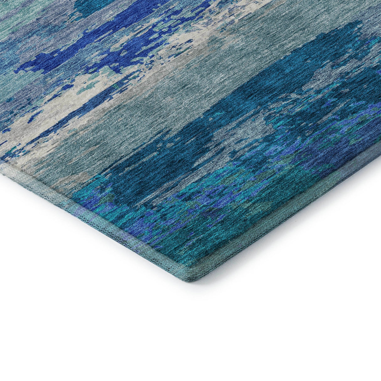 Dalyn Trevi TV8 Blue Rug corner detail