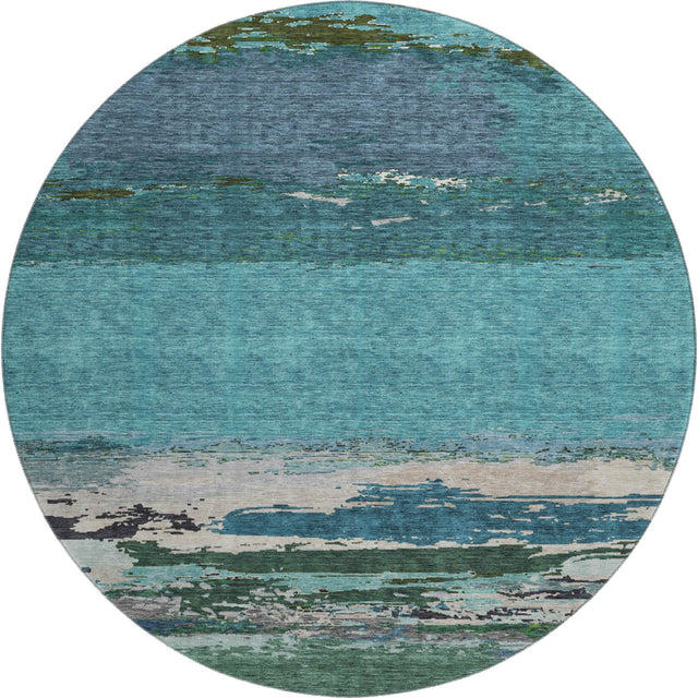 Dalyn Trevi TV8 Teal Rug round rug