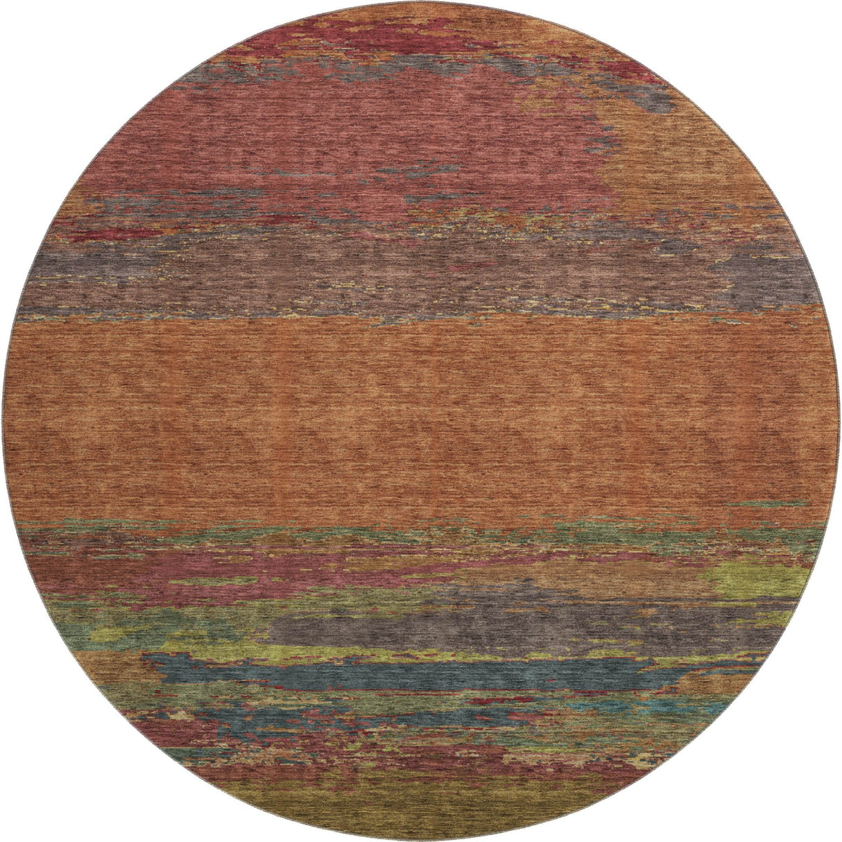 Dalyn Trevi TV8 Terracotta Rug round rug