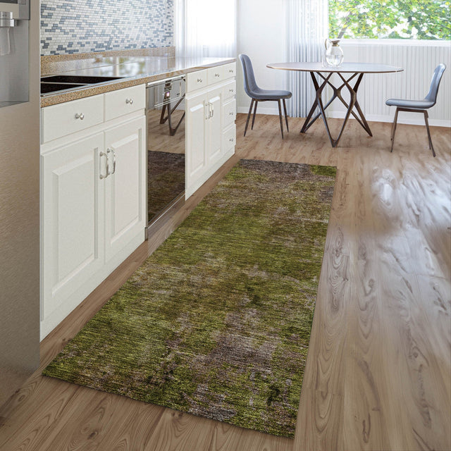 Dalyn Trevi TV9 Green Rug shown in a room