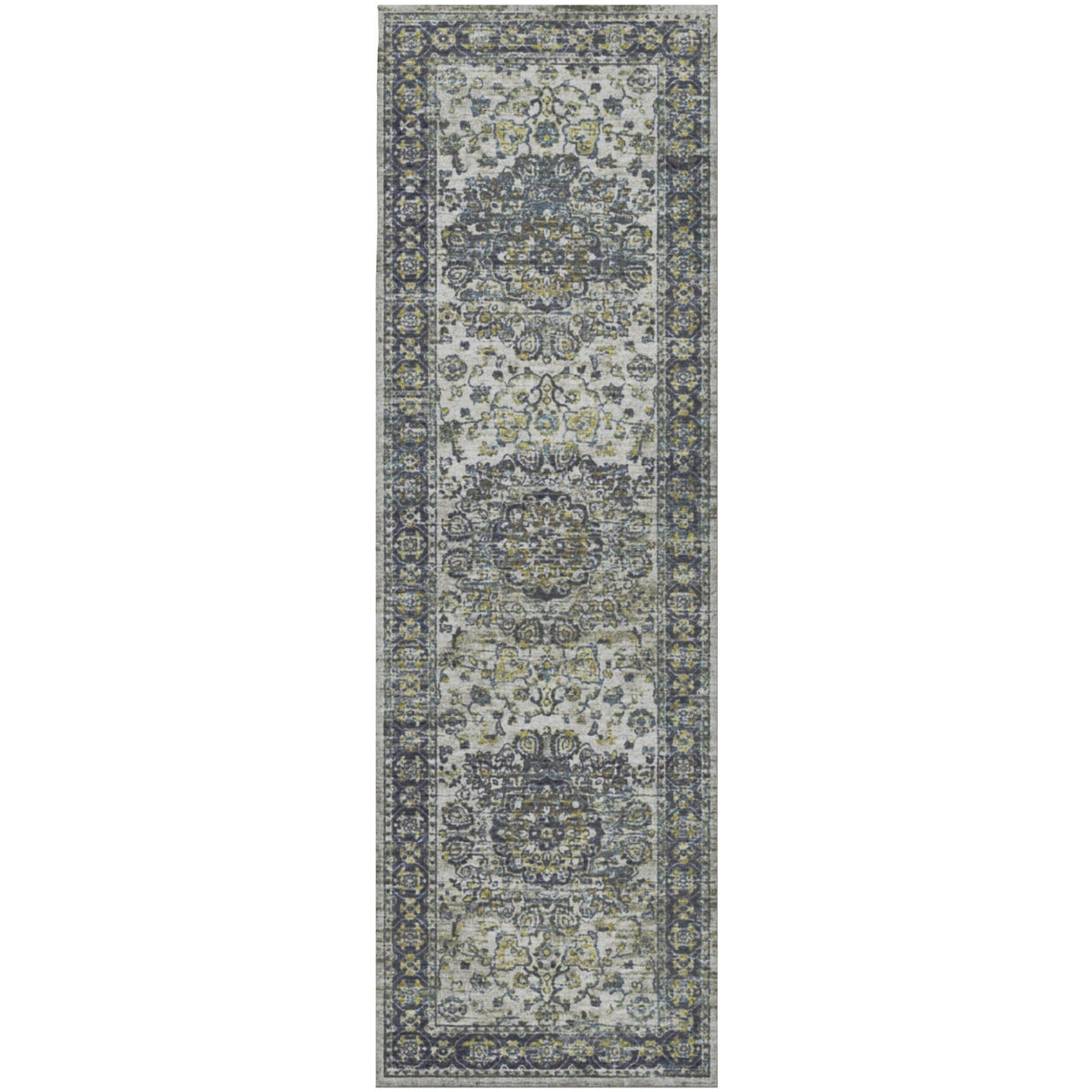 Dalyn Tuscany TU1 Silver Rug runner rug