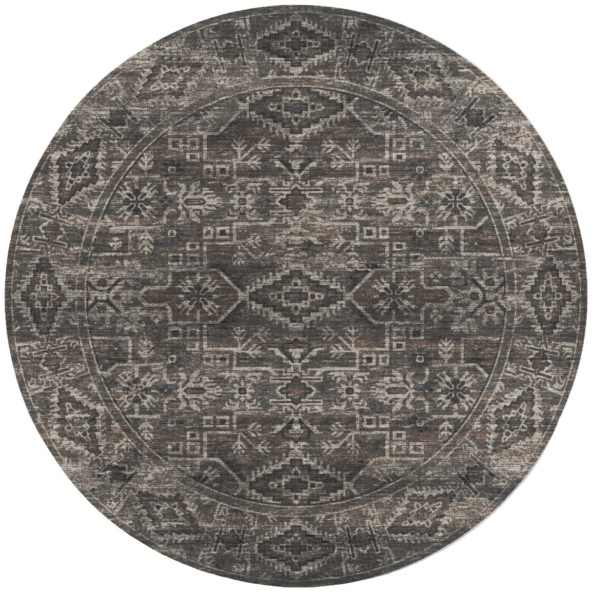 Dalyn Tuscany TU10 Gray Rug round rug