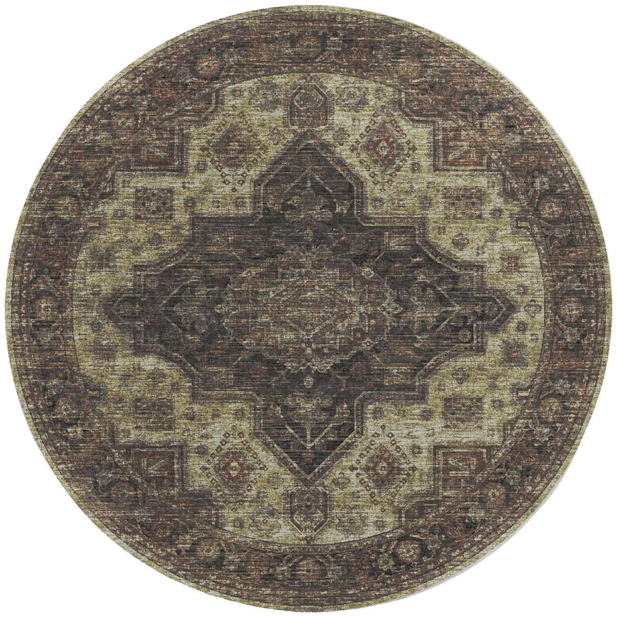 Dalyn Tuscany TU11 Beige Rug round rug