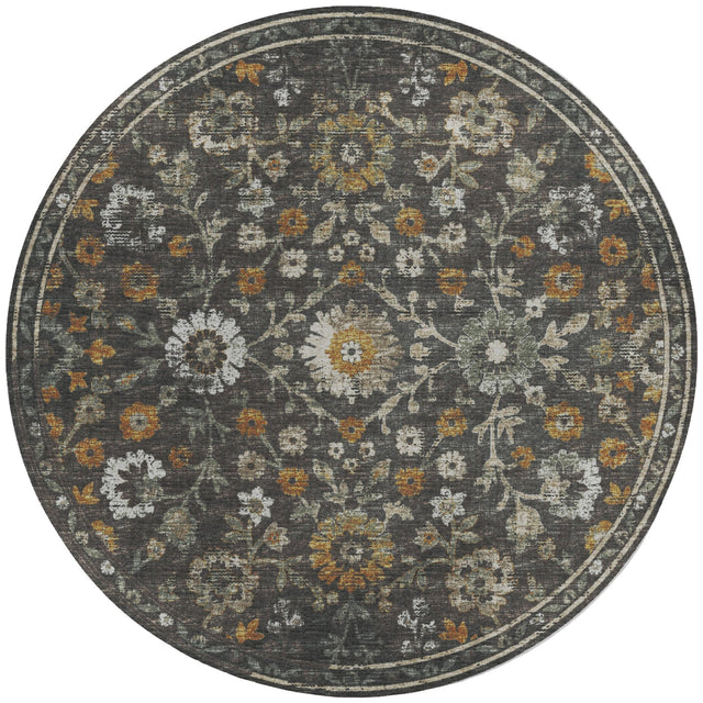 Dalyn Tuscany TU2 Gray Rug round rug