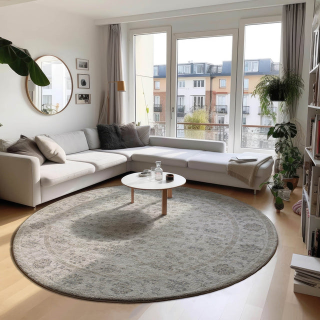 Dalyn Tuscany TU3 Ivory Rug shown in a room