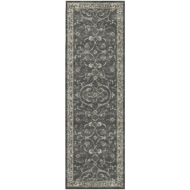 Dalyn Tuscany TU6 Charcoal Rug runner rug