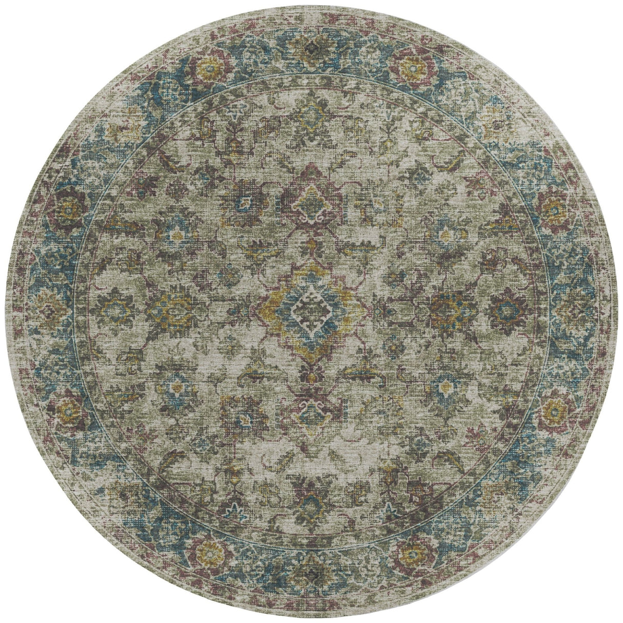 Dalyn Tuscany TU7 Linen Rug round rug