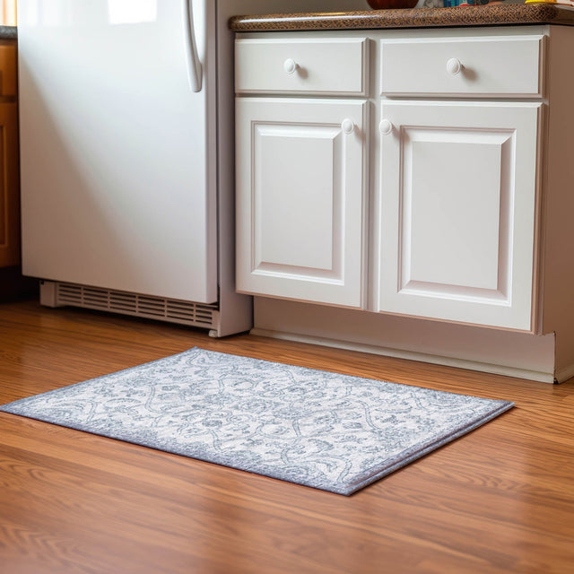 Dalyn Tuscany TU8 Denim Rug shown in a room