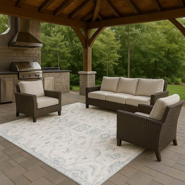 Dalyn Tuscany TU8 Denim Rug outdoor lifestyle image