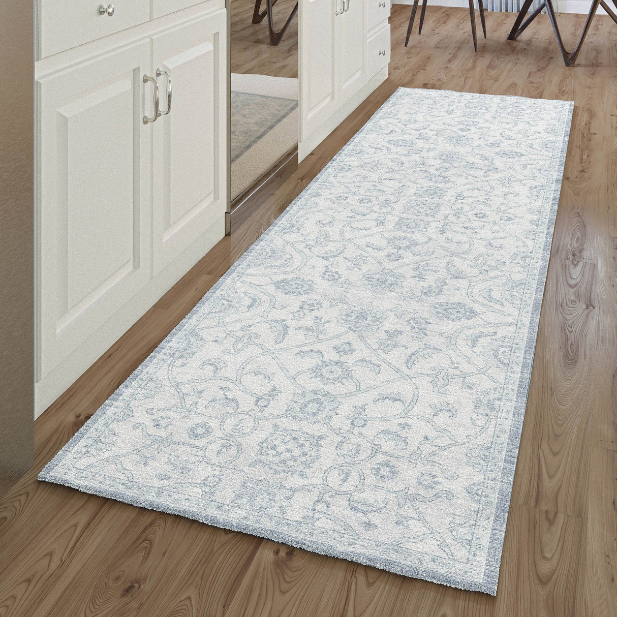 Dalyn Tuscany TU8 Denim Rug shown in a room