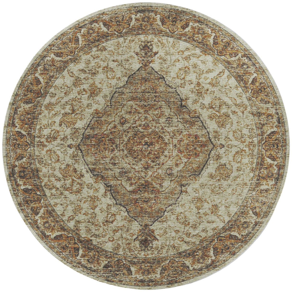 Dalyn Tuscany TU9 Gold Rug round rug
