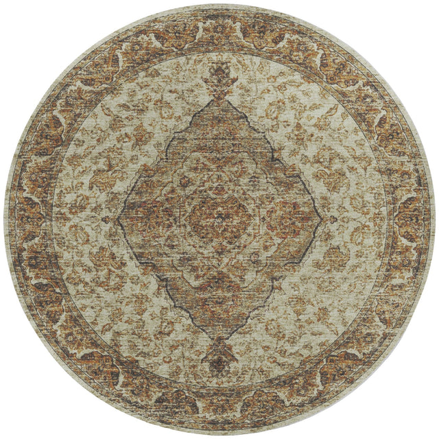 Dalyn Tuscany TU9 Gold Rug round rug