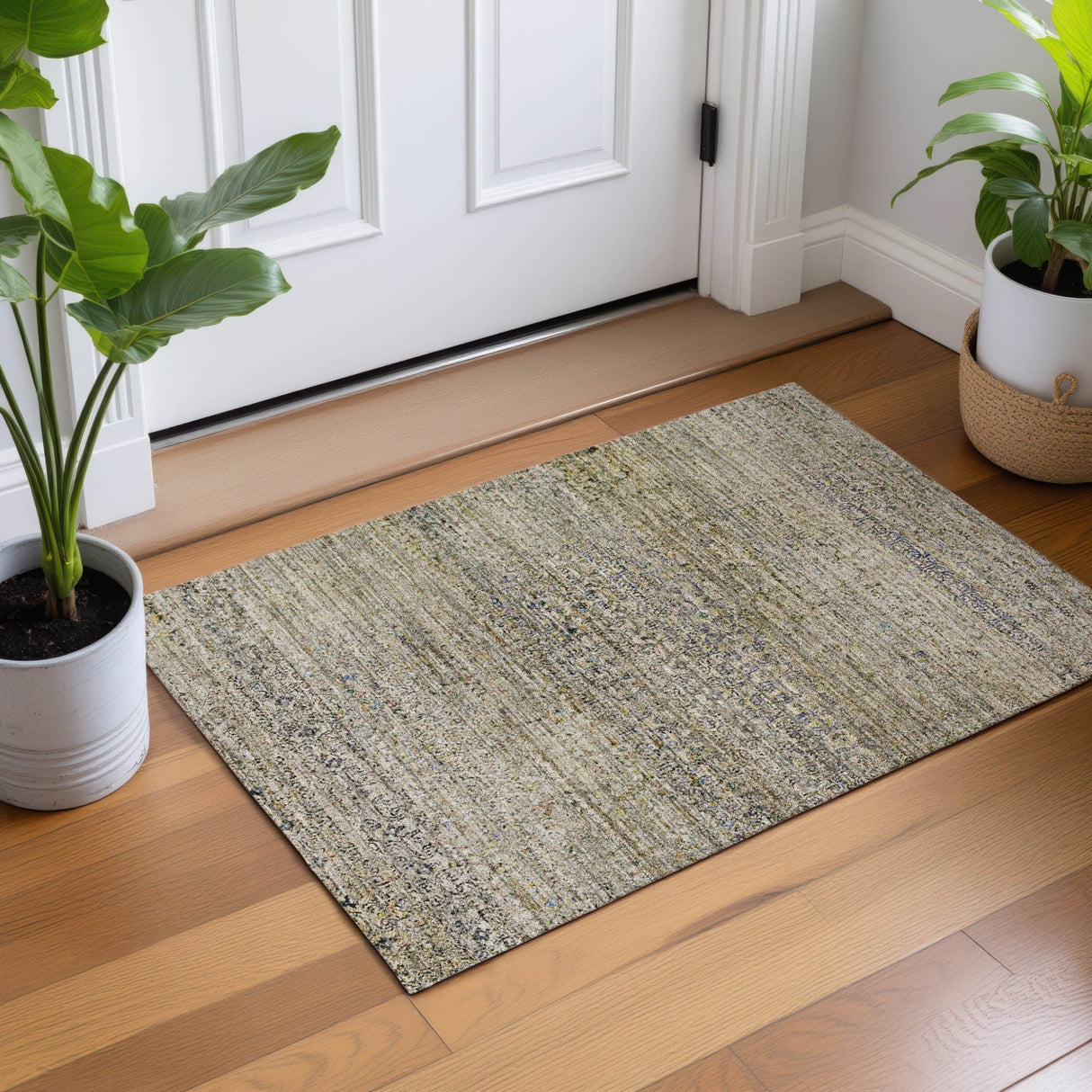 Dalyn Vico VC2 Taupe Rug shown in a room
