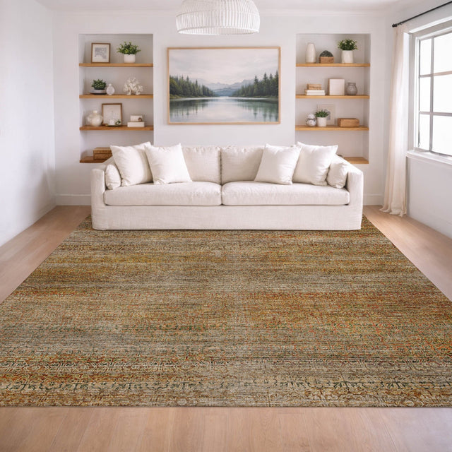 Dalyn Vico VC3 Khaki Rug shown in a room