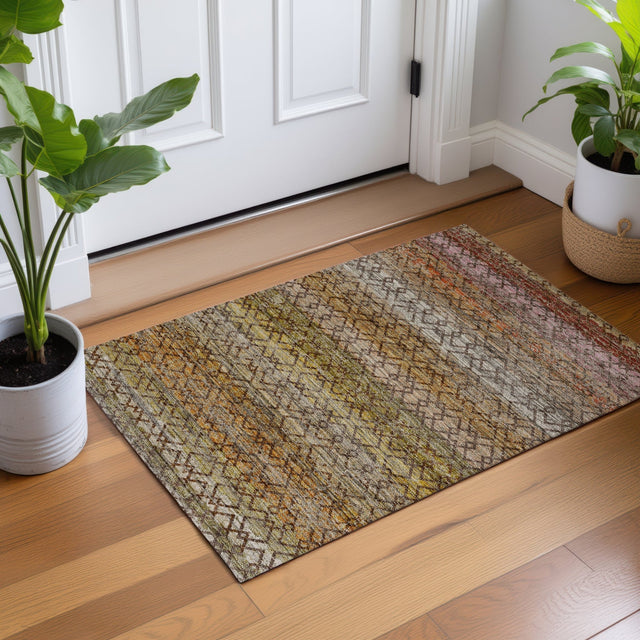 Dalyn Vico VC4 Chocolate Rug shown in a room