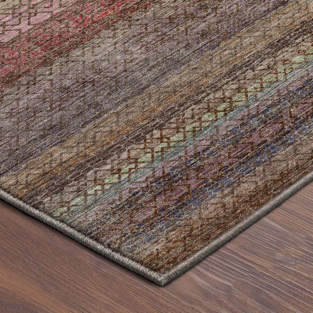 Dalyn Vico VC4 Chocolate Rug corner detail