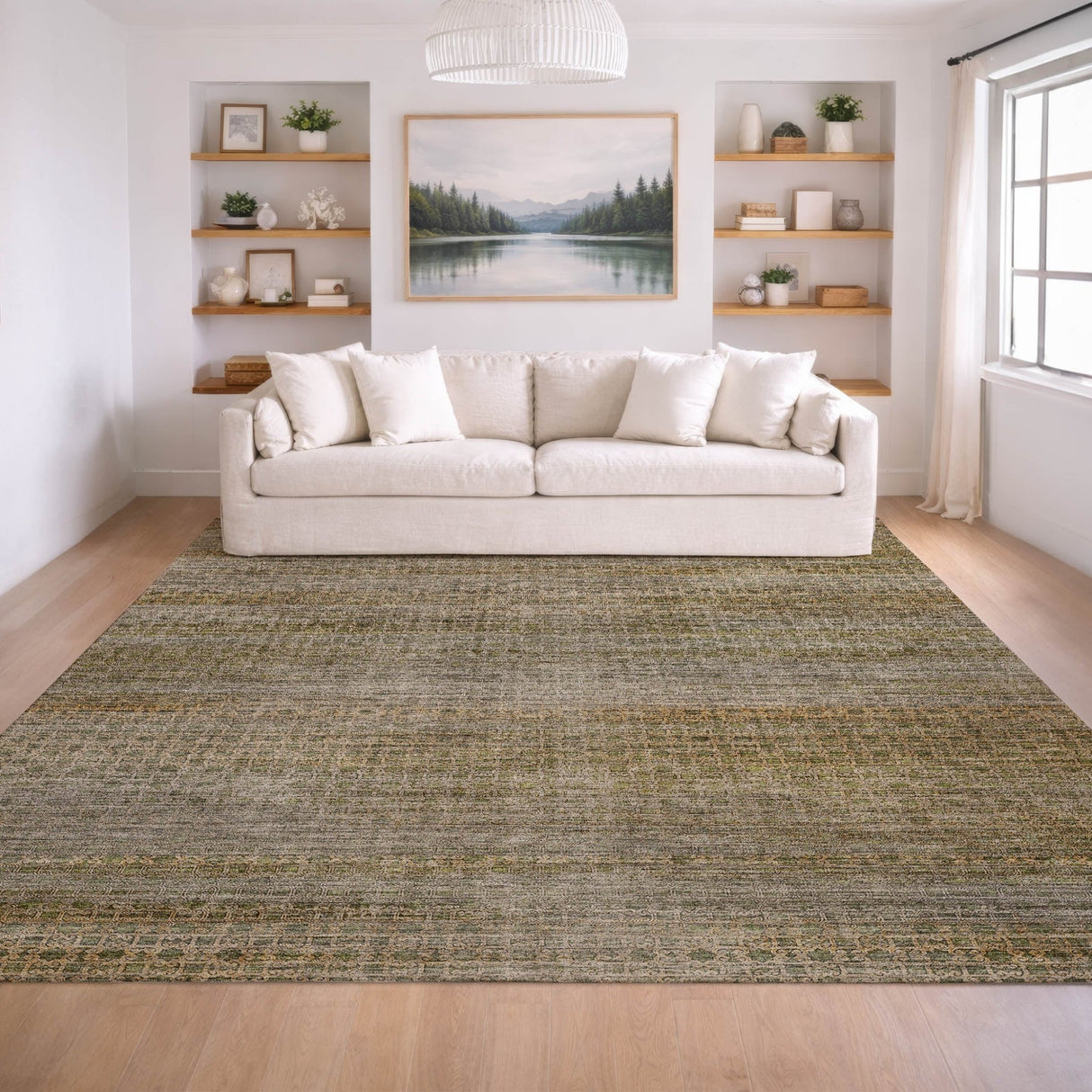 Dalyn Vico VC5 Fern Rug shown in a room