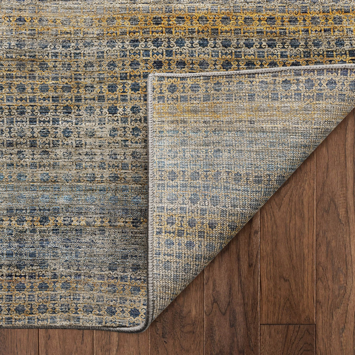 Dalyn Vico VC5 Navy Rug backing detail