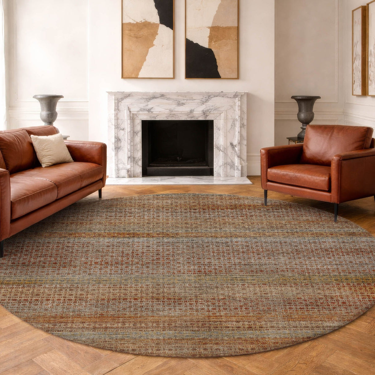 Dalyn Vico VC5 Paprika Rug shown in a room