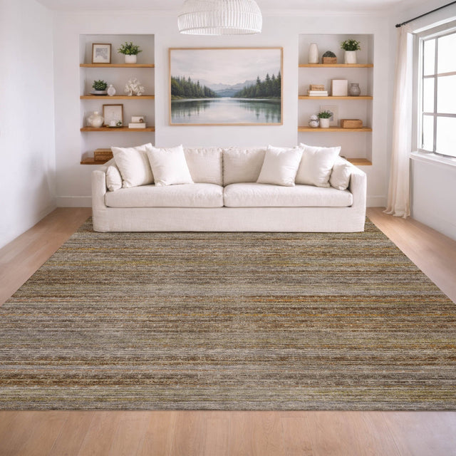 Dalyn Vico VC6 Chocolate Rug shown in a room