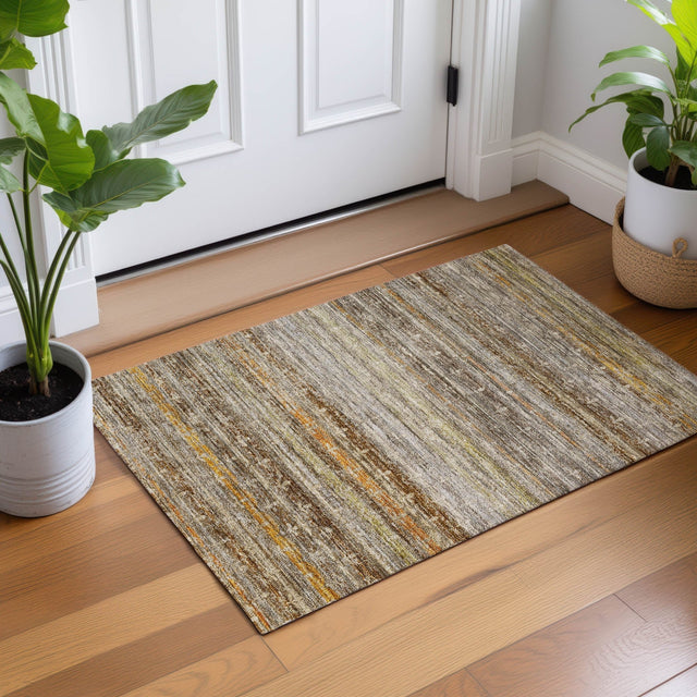 Dalyn Vico VC6 Chocolate Rug shown in a room