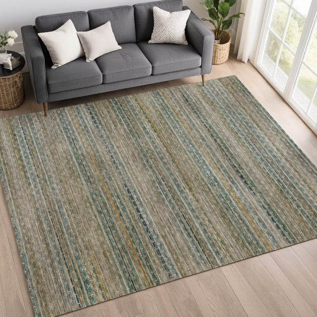 Dalyn Vico VC6 Teal Rug shown in a room