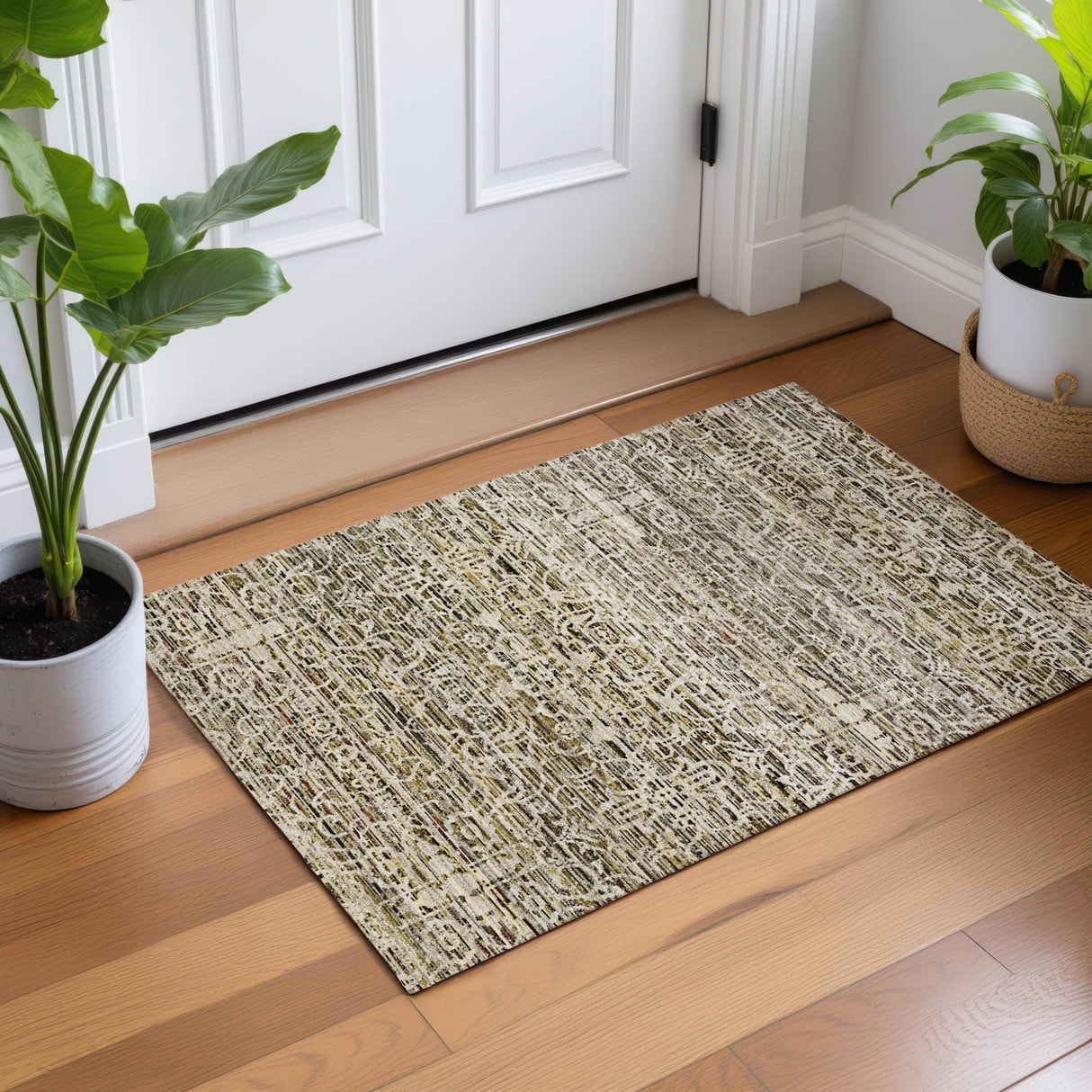 Dalyn Vico VC9 Khaki Rug shown in a room